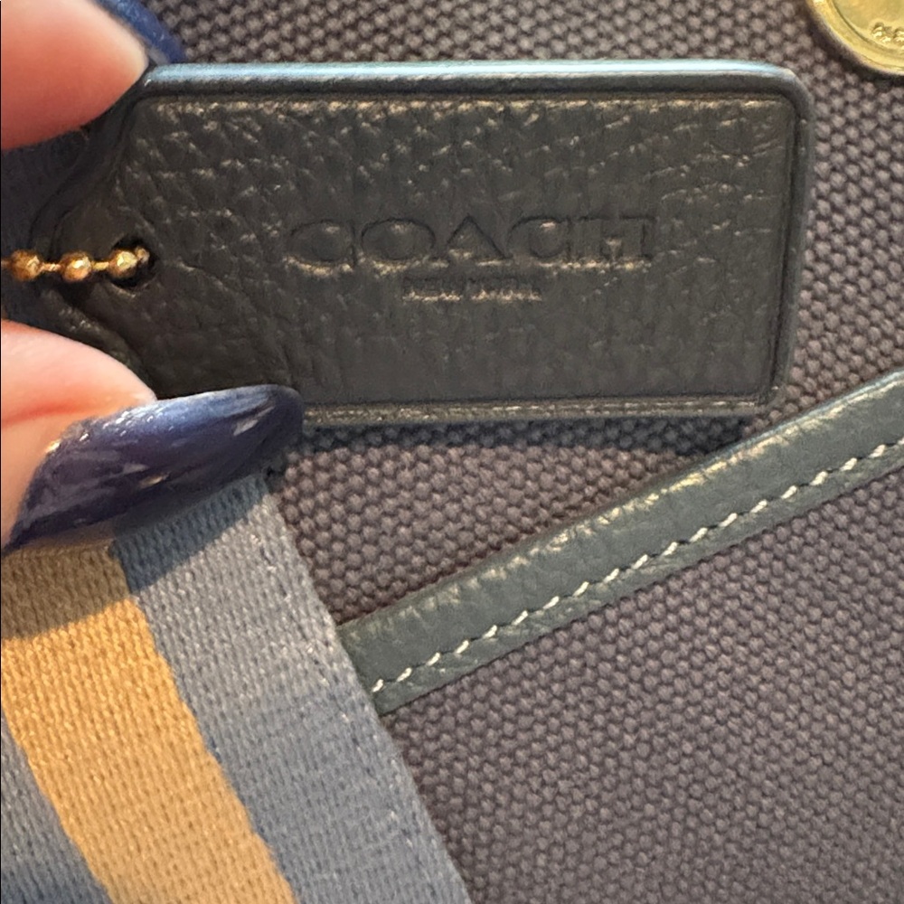 COACH Ellis Weekender Tote in Colonial Blue - Picture 9 of 17
